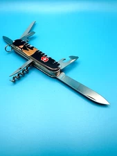 VICTORINOX CAMPER SKS Bear Necessities Swiss Army Knife Multi Tool 91mm BLACK .