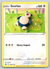 SNORLAX 109/159 R CROWN ZENITH POKEMON LP ITO on eBay