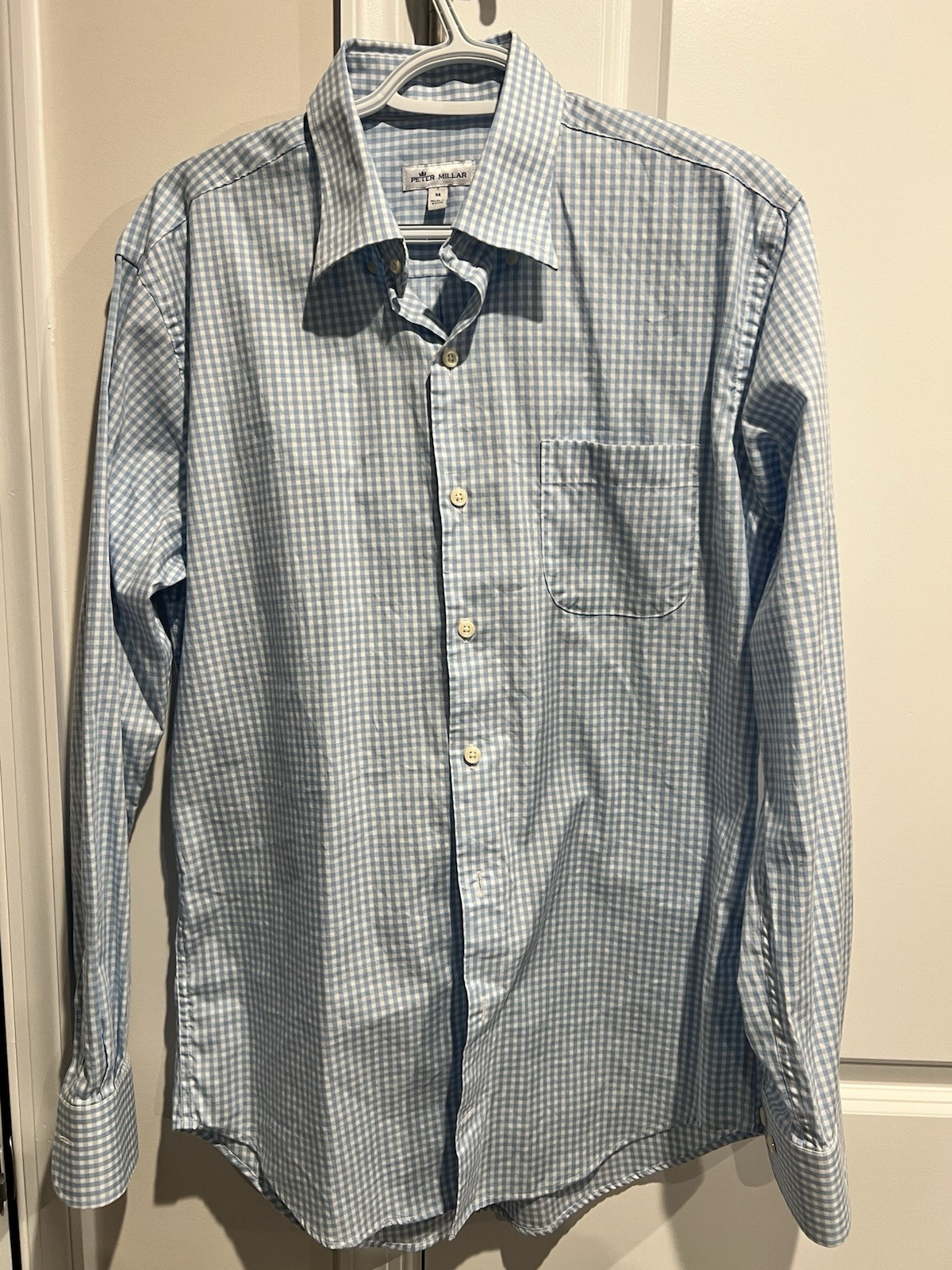 Peter Millar Mens Long Sleeve Button Down Shirt Size Medium