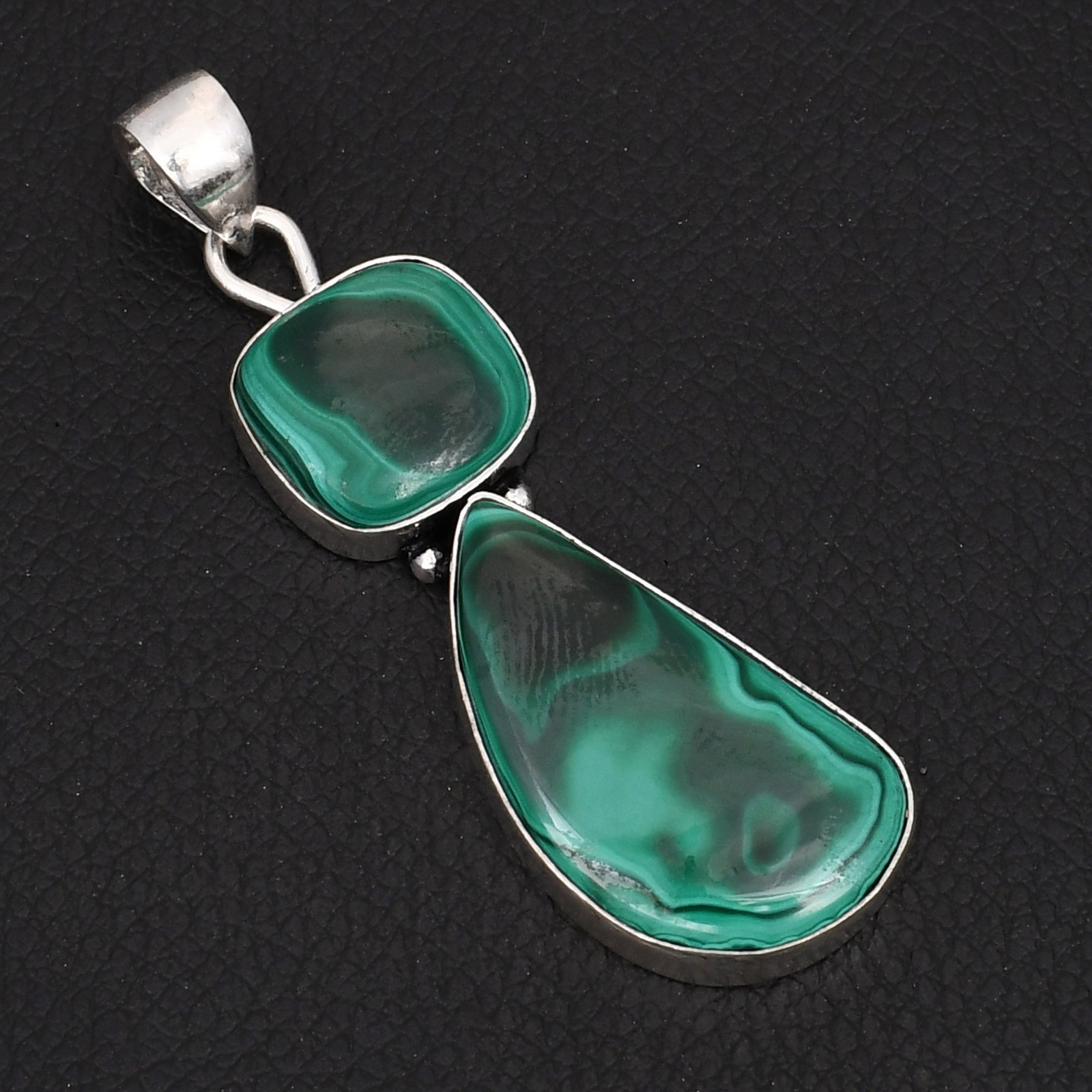 Malachite Gemstone Ethnic Handmade Pendant Jewelry Gift For Women2.64