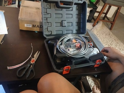 #ad Cordless Portable Pressure Washer Kit – Rechargeable Battery – Carry Case – New $35.00