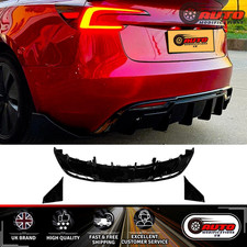 Tesla Model 3 Glanz Schwarz Heck Diffusor Lippe Volant Stoßstange Body Kit 2023+ Tesla Model 3 Glanz Schwarz Heck Diffusor Lippe Volant Stoßstange Body Kit 2023+