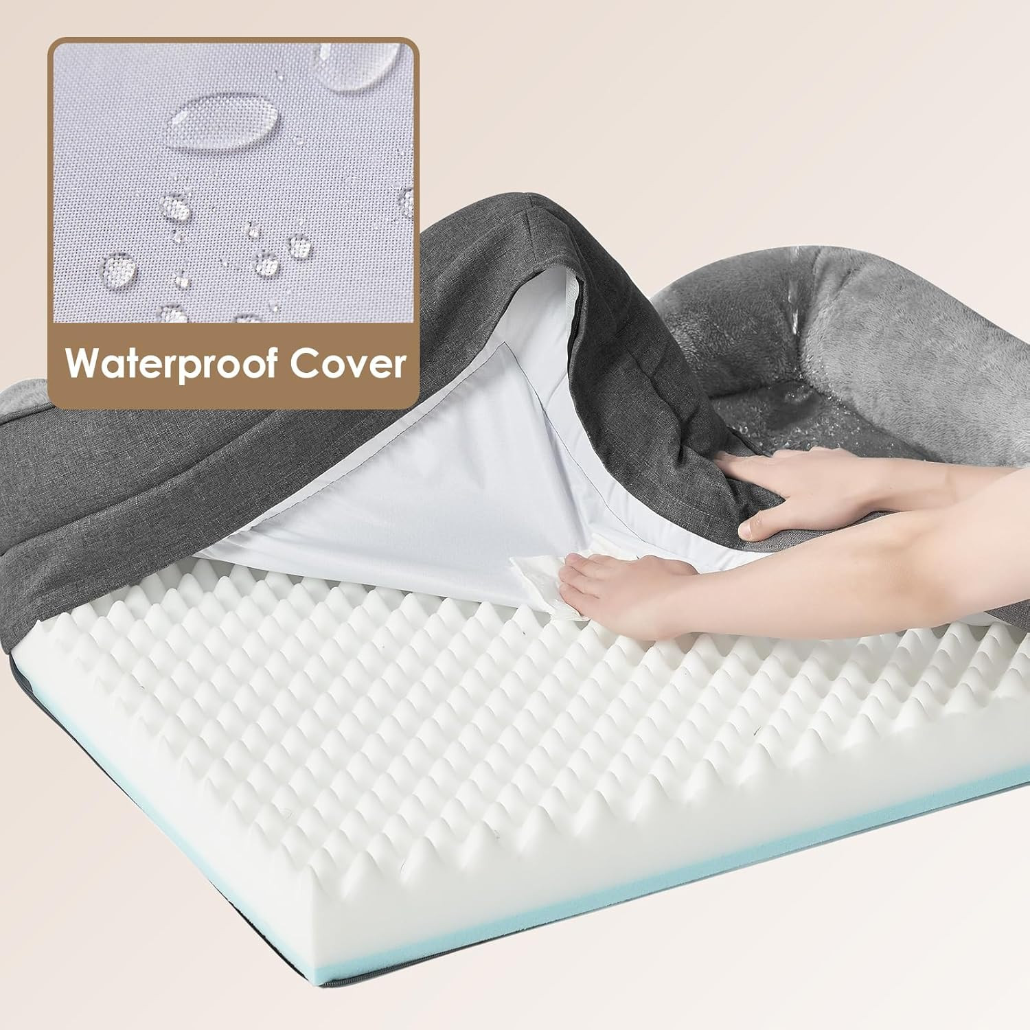 Offerta Cuccia Cane Memory Foam XL | Divano Impermeabile Sfoderabile - 4