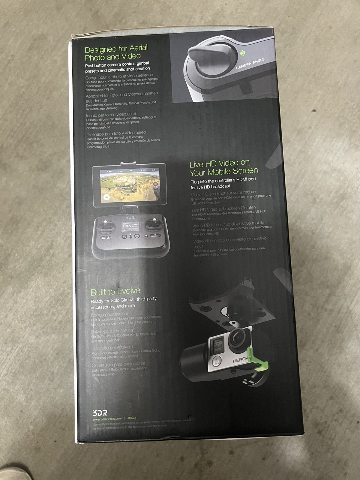 3DR Solo RTF Quadcopter Smart Drone 