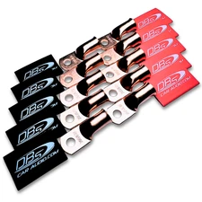2/0 Gauge Copper Lug Battery Ring Terminals with 5/16" Hole - DBs Heat Shrink