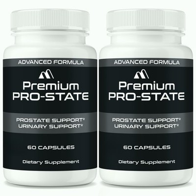 Premium Pro-State Pills for Men to Support Male Prostate & Urinary Flow - 2 Pack