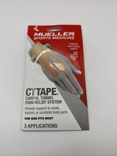 Mueller CT Tape Carpal Tunnel Pain Relief System 3 applications, One Size