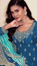 Indian Pakistani Heavy Wedding Bridal Salwar Kameez Party Suit New Anarkali Gown