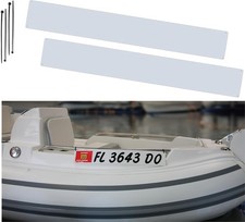 Hardline Products 11-5064 Marine Registration Plate Kit for Inflatable Boats