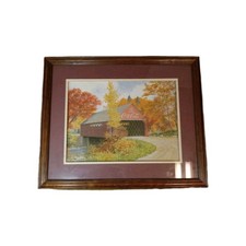 Coca Cola Framed 20” X 16” Framed RUBY FALLS- VINTAGE- Real Wood Frame-