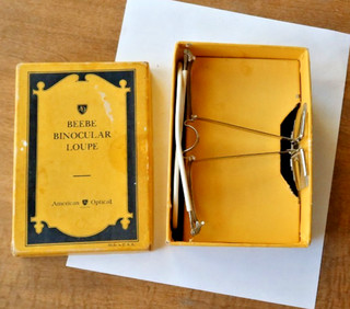Vintage Beebe Binocular Loupe Eyeglasses Magnifyers American Optical Co Surgical