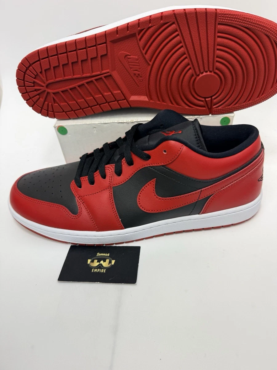 Jordan 1 Retro Low Black Red Grey | eBay display picture 2
