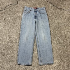 Vintage Levis 550 Relaxed Fit Straight Leg Jeans Youth 18 Reg 29x29 Medium Wash