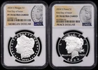2024-S $1 Proof Morgan and Peace Silver Dollar 2pc Set NGC PF70UC FDI