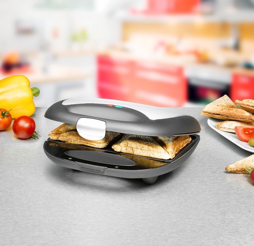 Rommelsbacher ST 710 Sandwich-Toaster 700 W Schwarz, Silber - Bild 2 von 5