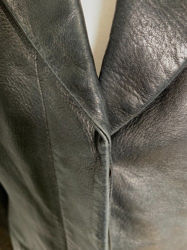 GUCCI Tom Ford Leather Blazer Size 40 UK 8 10 VGC fitted jacket lined classic - Picture 14 of 20