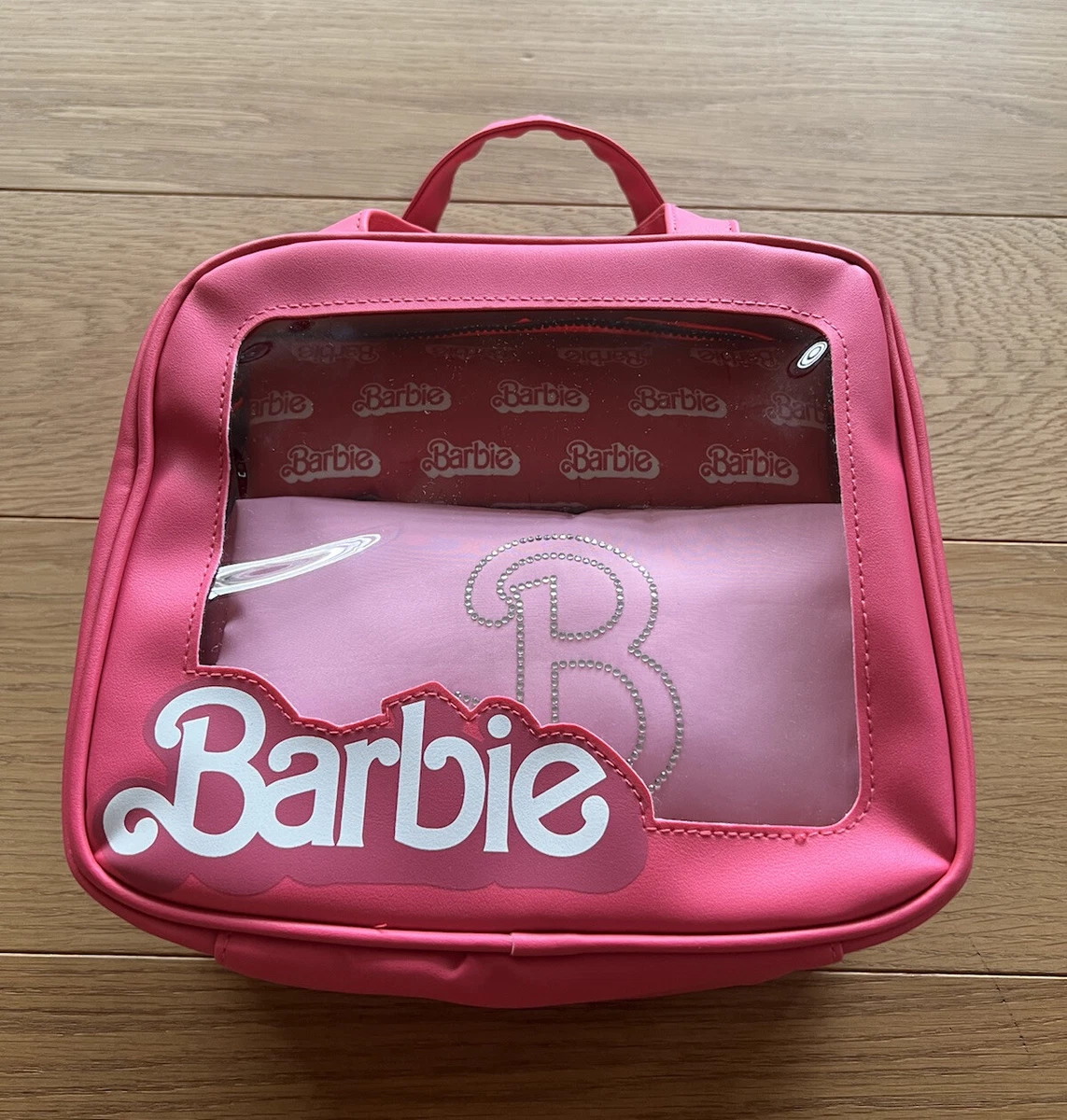 Barbie The Movie X Primark 3 In 1 Set Clear Doll Box Make up Bag Handbag NWT