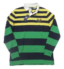 Polo Ralph Lauren Cromo Amarillo/Verde Multi Rayas Calce Clásico Rugby Polo