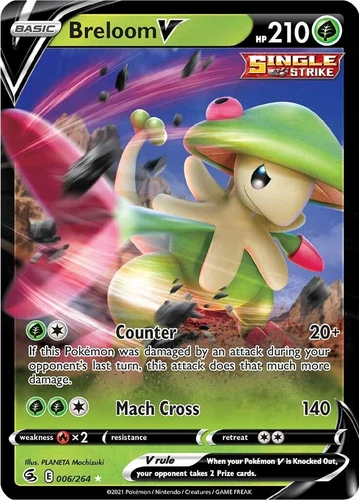 Breloom V 006/264 Swsh08: Fusion Strike