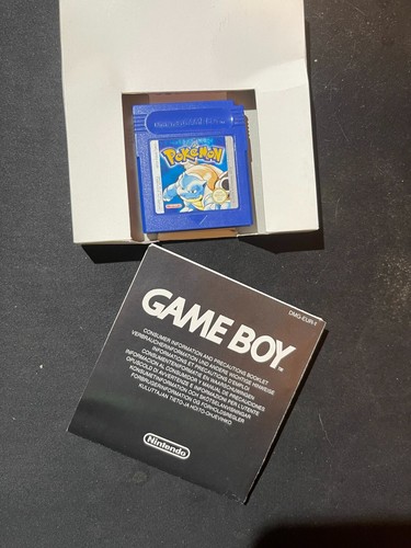 RARE Pokemon Blue Version CIB Complete Boxed - Nintendo GameBoy UK - collectors - Picture 7 of 7