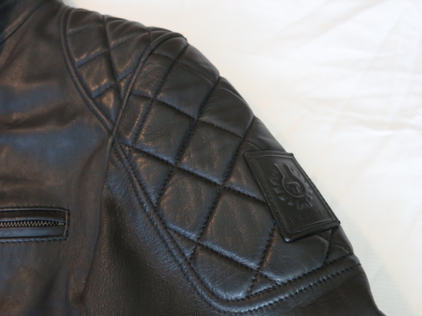 BELSTAFF Mens Black Braxton Blouson Jacket Size 50 IT / Large - (71020171) image 4