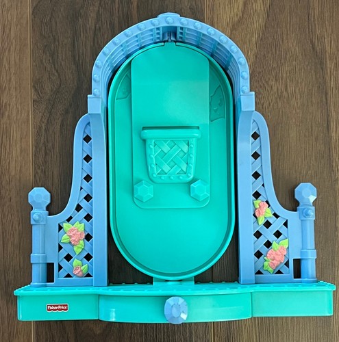 RARO Fisher Price LOVING FAMILY SWEET STREET Dream casa delle bambole giardino specchio 2004 - Foto 2 di 2