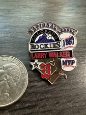 NL 1997 MVP Lapel Hat Pin MLB Baseball Colorado Rockies Larry Walker