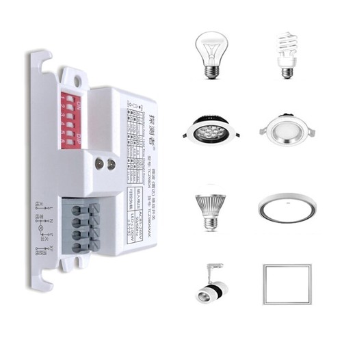 360Degree Microwave Sensors Switches Fully Automatic Induction Motion Sensors - Zdjęcie 5 z 10