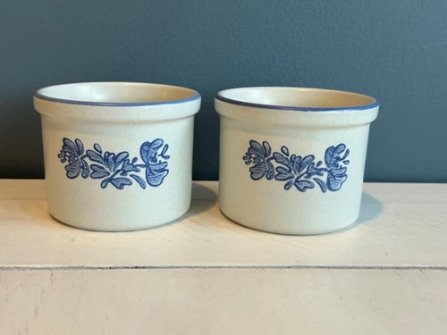 Pfaltzgraff YORKTOWNE 3 1/4" Custard Cups/Ramekins #920 Set of 2 EUC