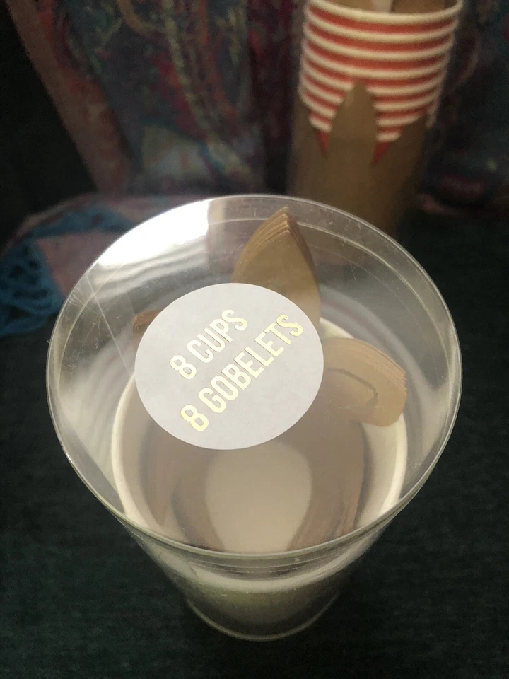 Juego de 8 tazas de pavo Meri Meri mesa de acción de gracias vacaciones otoño tazas de charcutería Foto 2 de 3