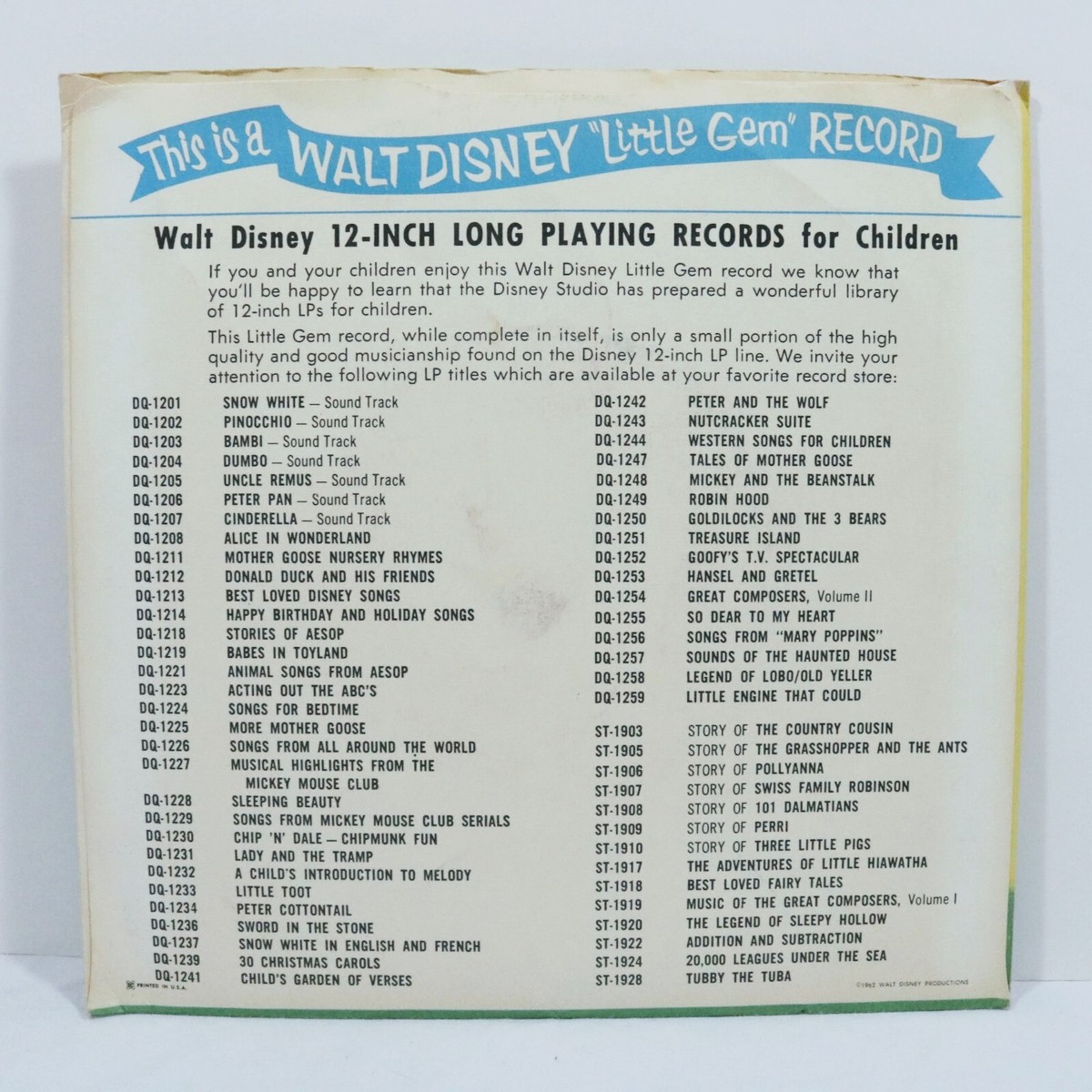 1962 Vintage Record Mary Poppins Jolly Holiday | eBay