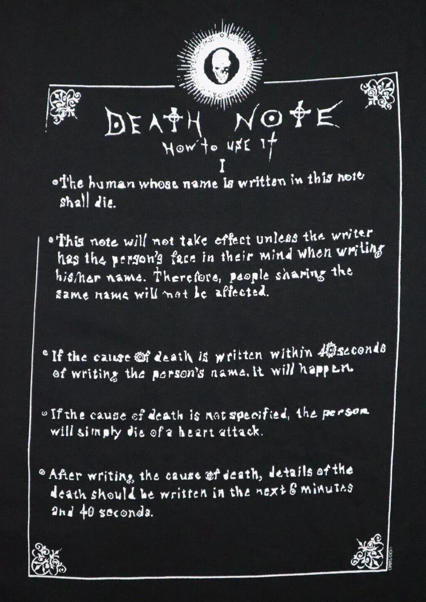 Ripple Junction Mens Death Note Anime T-Shirt - Death Note Light