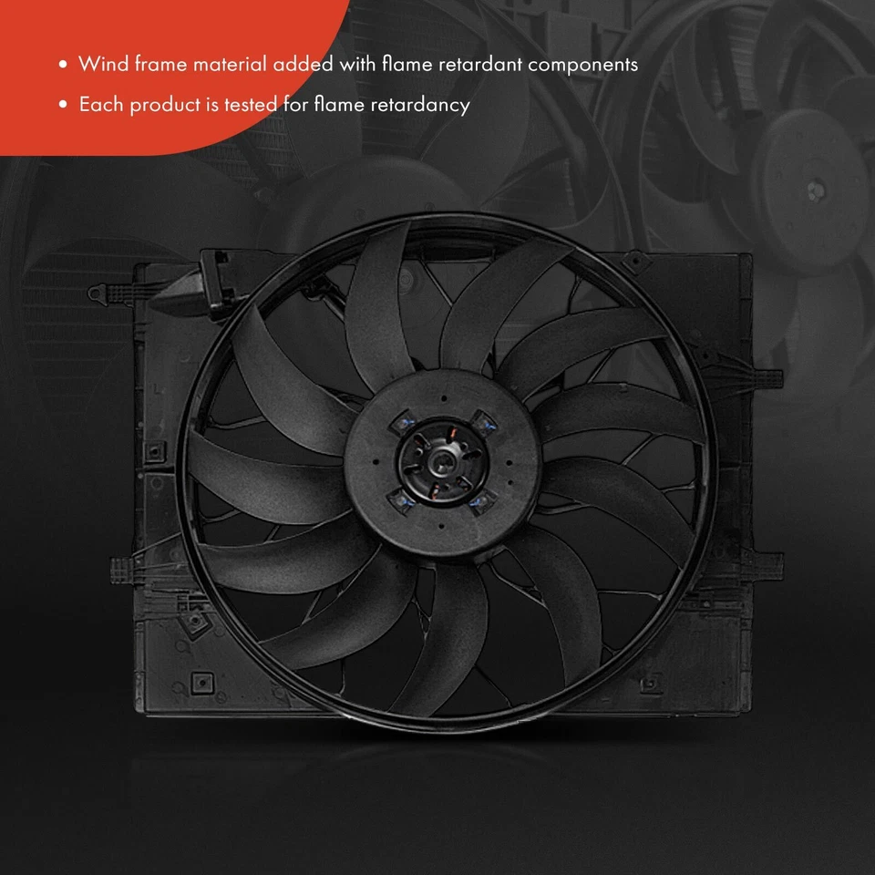 Radiator Cooling Fan Assy w/ Brushless Motor for Mercedes-Benz AMG GT S63 AMG - Image 3 of 4