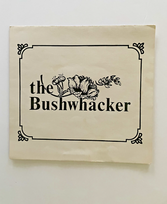 Vintage 80s THE BUSHWHACKER Restaurant Menu PORT ANGELES