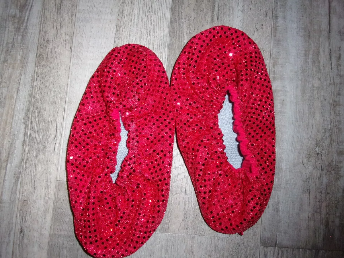 Red sequin sales shoe covers