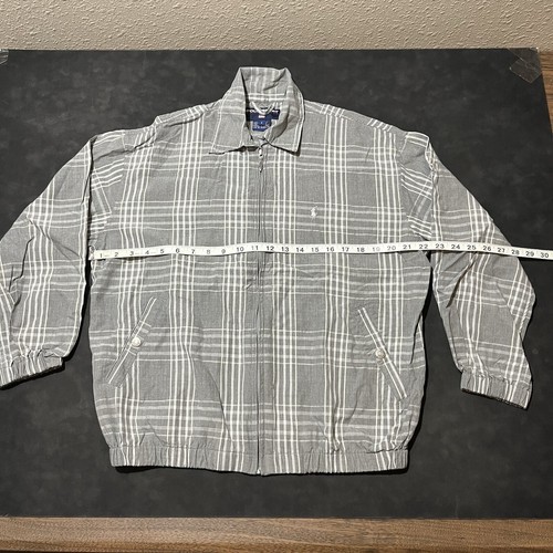 Polo Sport Ralph Lauren Jacket Black Watch Harrington Plaid Rayon Vintage 1980s - Picture 10 of 16