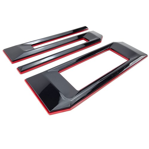 Raised 0.3in Black Red Tailgate Inserts Letters Emblems fit 21-24 F-150 Truck - Bild 4 von 4