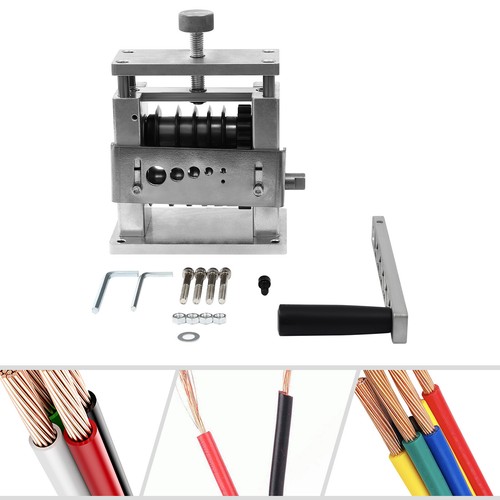 6 Holes Manual Cable Wire Stripping Machine Manual Wire Stripping Tool Silver