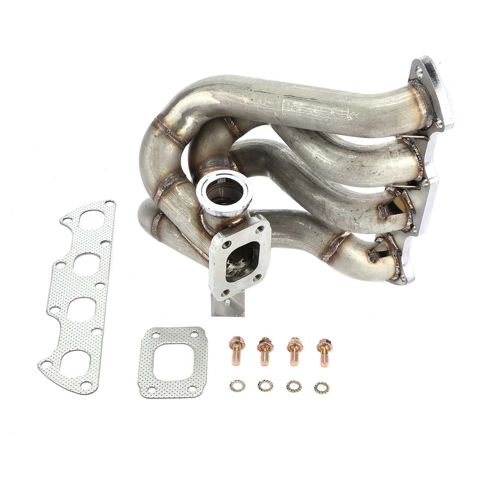 Colector turbo con kit de junta para Honda Civic 1988-2000 serie HP Acura Integra Foto 2 de 4