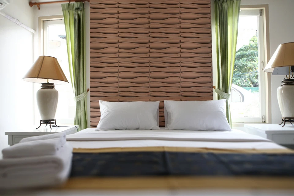 Easy Peel & Stick Durable Plastic 3D Wall Panel-LAVA. 12 Panels/32sf - Image 3 of 4