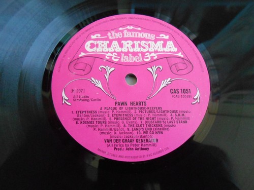 VAN DER GRAAF GENERATOR - PAWN HEARTS - 1st PRESS - UK - PINK SCROLL - COMPLETE - Picture 12 of 13