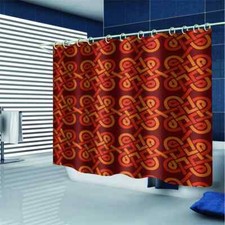 Interwoven Lines 3D Shower Curtain Waterproof Fabric Bathroom Decoration