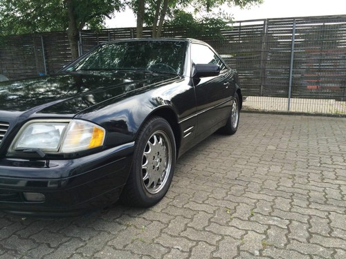 MERCEDES BENZ 500SL R129 ROADSTER 1998 SCHWARZ/SCHWARZ AUTOMATIK SOFT + HARDTOP - Bild 4 von 12