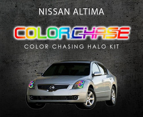 Color Chasing LED Headlight Flow Halo kit for Nissan Altima 07-09 - Picture 7 of 10