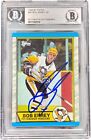 Bob Errey Signed 1989/90 Topps Rookie Rc Card #50 Beckett Bas
