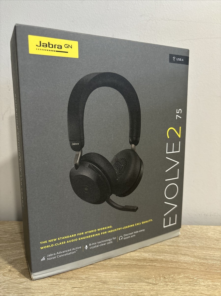【新品、未開封】Jabra Evolve2 75 USB-C UC [ブラック] Amazon.co.jp: Jabra Evolve2 75 - USB-C MS Teams - ブラック
