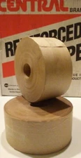 (TWO) Central Brand Gummed Reinforced Tape 3" Wide /450 Ft.Rolls (900 Ft. Total)