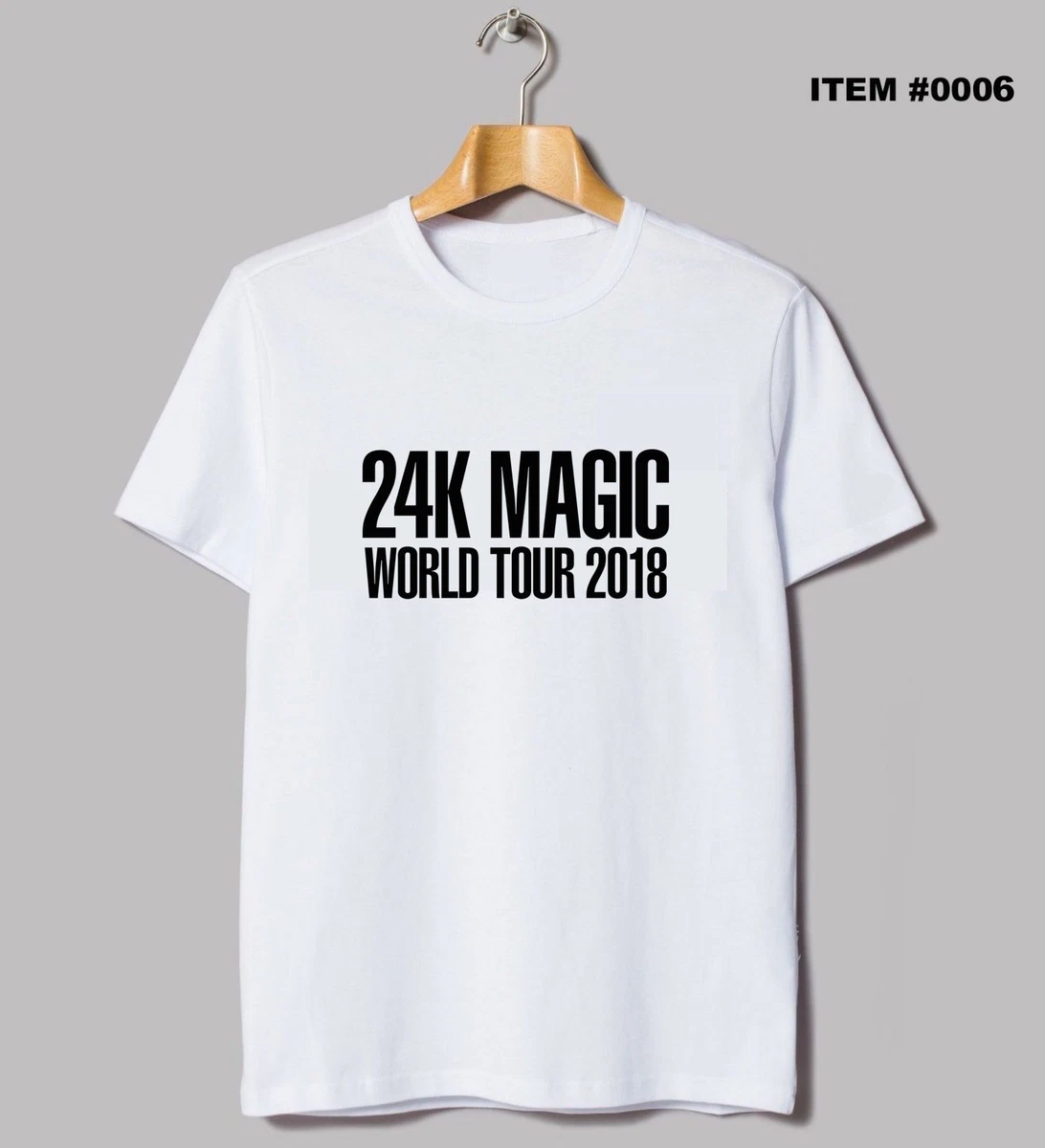 送料無料】 ブルーノマーズ 2018 Tシャツ tour magic karats 24