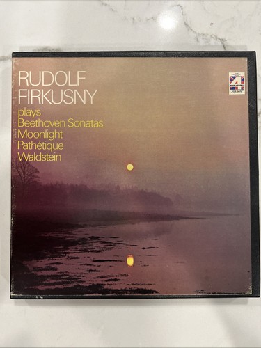 RUDOLF FIRKUSNY Plays Beethoven Sonatas Moonlight Pathetique 1975 Reel Untested