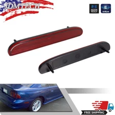 Euro style Red Lens Rear Side Marker Light Reflectors For 1994-1998 Ford Mustang